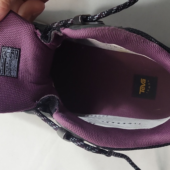 Teva Arrowood Lux Mid Waterproof Black Leather Shoes Womens Size 8.5 - Picture 8 of 8